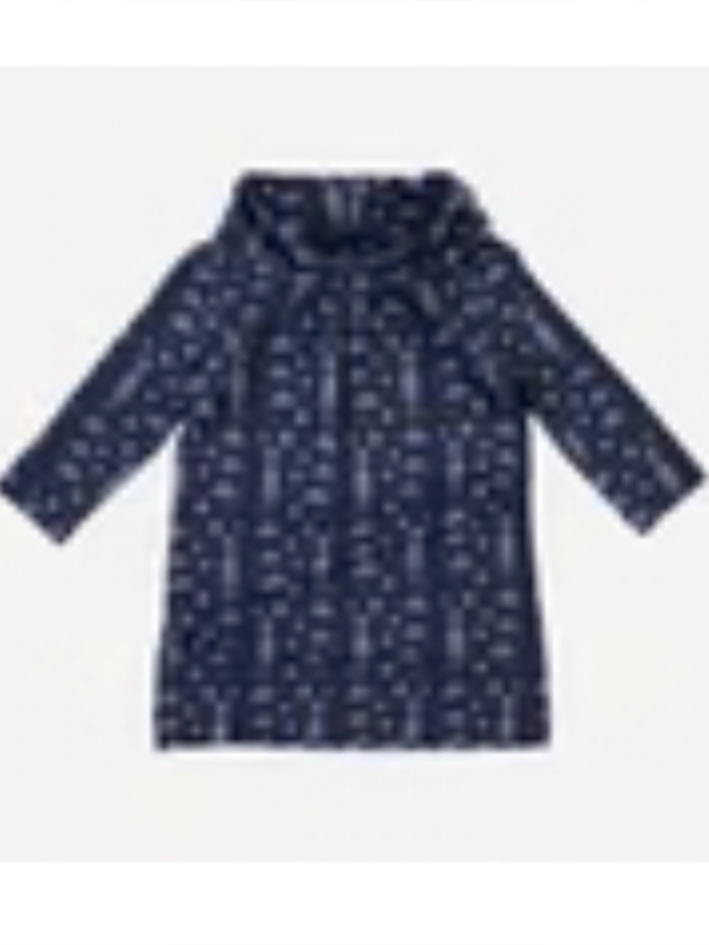 Navy aliens Long Sleeve cowl neck Dress